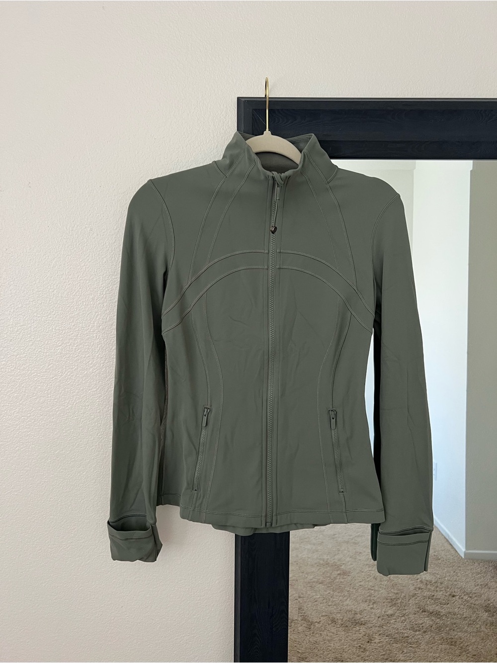 lululemon athletica Olive Green Zip-Up Utility Jacket
